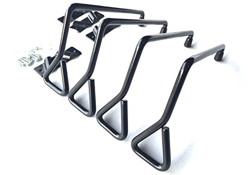 Preisvergleich Produktbild 4 St. Reifen Wandhalter Wandhalterung timtina® (4x30 cm , schwarz)