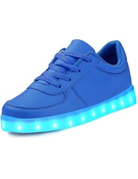 LeKuni Unisex LED Schuhe Leuchtschuhe 2017 Verbesserung 7 Farbe Blinkende Leuchtende Light Up Low Top Sneakers...