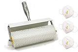 Protector Plástico contra Salpicaduras - Resistente protector para recoger las salpicaduras que puedan ocurrir cuando se aplica el compuesto del suelo, logrando una aplicación sin problemas. Tanto el rodillo como el protector pueden desmontarse para una fácil limpieza