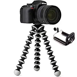 CEUTA Fully Flexible Octopus 10+3 Inch Gorilla Tripod for Mobile Phone DSLR and Action Camera GoPro with Holder Stand Gorillapod Lightweight Sturdy Adjustable Portable and Foldable Clip Phones