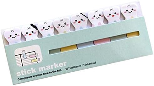 SUxian Cartoon Tooth Creative Stationery Sticker Bookmark Memo Post Tab Sticky Notes