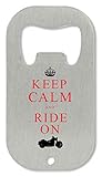 Tamaño: 38 x 70 x 1,8 mm Harley Davidson Keep Calm Ride On Abrebotellas