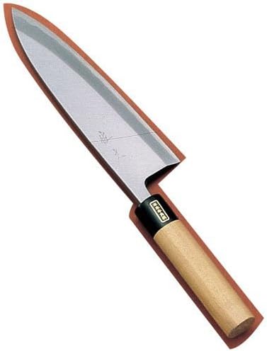 Deba Knife (with wooden sheath) 18 cm