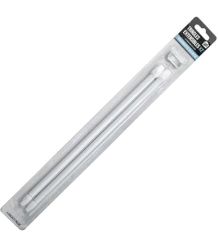 Bastone Per Tenda Da Finestra Telescopico | 2 Pezzi Con Ganci A Vite | Estensione 70-120 Cm | Vetrineinrete - Foto 2