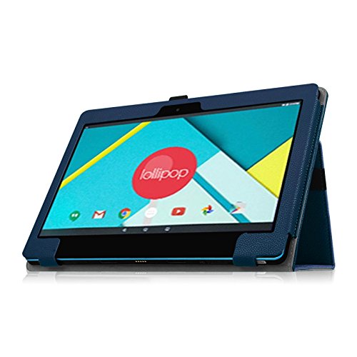 Fintie Odys Winpad 12 Hülle Case – Slim Fit Folio Premium Kunstleder Tastatur Ständer Schutzhülle Cover Tasche für Odys Winpad 12 / Odys Evolution 12 – 2in1 11,6 Zoll (29,5 cm) Convertible Tablet-PC, Marineblau - 5