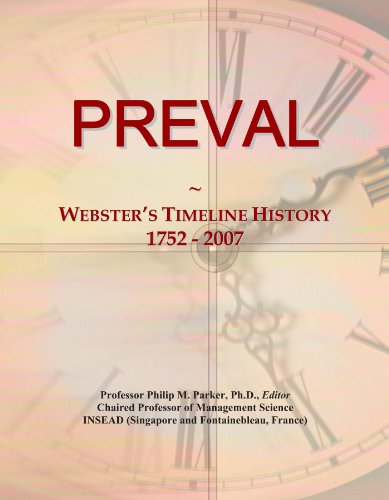 PREVAL: Webster's Timeline History, 1752 - 2007