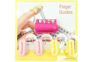 AROYEL Lot de 5 guides de fil en plastique pour tricoter, dé à coudre, accessoires de tricot, outils de tricotage à la main, guide de fils séparés pour le crochet et le tricot, accessoires d'artisanat