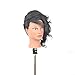 Yak Hair Manikin,Cosmetology Ethnic Human Hair Manikin,come with free clamp