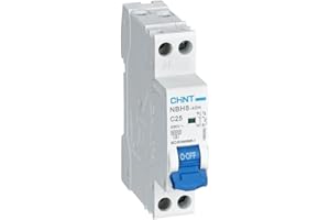 Chint NBH8-40-C25 - Disyuntor de circuito en miniatura, 25 A, 1 P+N, curva C