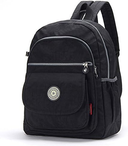 FORU Women's Sport Backpack Clas Seoul Bag Waterproof Hiking Cycling 13 Inch Laptop Schoolbag Daypack Lightweight GYM Camping Trekking City Pack Black