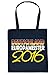 Produktbild Fußball Fanartikel, Stofftasche Einkaufstasche Baumwolltasche zur Europameisterschaft - Deutschland Europameister 2016!