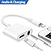 Produktbild Lightning Jack Adapter für iPhone 7/7 Plus iPhone 8 / 8Plus iPhone X.Lightning Ladekabel 3,5 mm Aux Kopfhörerbuchse Adapter. 2 in 1 Lightning zu 3,5 mm Audio Adapter und Ladegerät für iPhone 6.Kopfhörer Adapter für iPhone 8 / 8Plus / 7 / 7Plus / X. Kompatibel mit iOS 10.3 / iOS 11 oder später (Weiß)