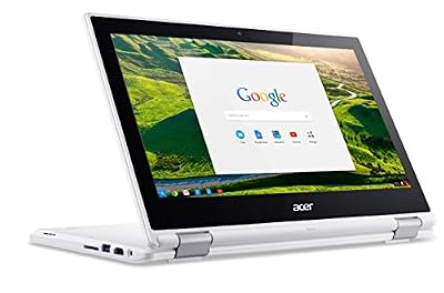 Acer Chromebook CB5-132T Ordinateur 2-en-1 Tactile 11" Blanc (Intel Celeron, 4 Go de RAM, Mémoire 32 Go, Chrome OS)