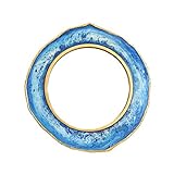 Household necessities/Living fond Miroir Paroi Porche Miroir décoratif Miroir de maquillage Tenture (Color : Blue, Size : 58 * 55CM)
