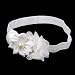 Baby Girl Flower Headband Hair Band Photography Headwear (White)