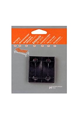 Nordlinger Pro 741003 Lot de 4 Embouts plastiques pour lattes de sommier largeur à emBoîter 53 mm