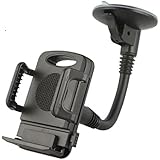 Car Phone holder; car phone mount - Windscreen Car Phone Holder Grip Flex Universal Windshield Car Mount / Car Cradle and Dual Strong Suction for iPhone 7 6s Plus 6s 5 5c 5s, Samsung S8 S7 Note 5 4, HTC, Sony, LG, GPS Devices and Other Smartphones
