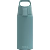 SIGG - Yalıtımlı i&ccedil;ecek şişesi &ndash; Shield Therm One Morning Blue &ndash; Asitli i&ccedil;ecekler i&ccedil;in uygundur &ndash; Sızdırmaz &ndash; Bulaşık makines