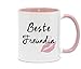 Produktbild " Beste Freundin" Hochwertige Tasse für die beste Freundin ( das kann auch die Mama sein ) in top Qualität, beidseitig bedruckt. Ein Dankeschön als tolles Geschenk (Rosa)