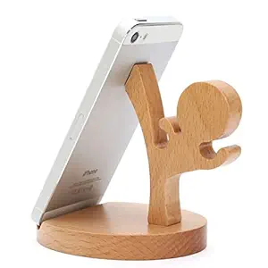 Decor Studio Mobile Stand for Online Class, Mobile Stand for Table for Bed, Cell Phone Stand,Tablet Stand, Mobile Stand Holder for Table, Wooden Mobile Stand for Table