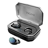 【 Bluetooth 5.0 * CVC8.0 Noise Cancelling】Antimi True Wireless Ohrhörer verwenden den neuesten Bluetooth V5.0 Chipsatz, um eine stabile und nahtlose Verbindung mit Bluetooth 5.0 und hochempfindlichen Geräten in bis zu 20 Metern Entfernung zu gewährleisten.Rauschunterdrückungstechnologie CVC8.0 wird das Rauschen der Umgebung intelligent gefiltert