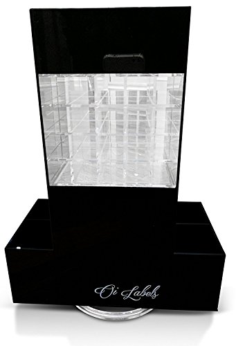 Oi labelstm drehbar klar Acryl Make-up Lippenstift/Kosmetik/Schmuck/Nagellack Organizer Display Ständer (mit hochwertigen 3 mm Acryl). - 5