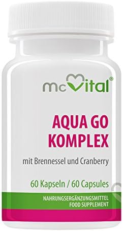 Aqua Go Complex – with Nettle and Cranberry – 60 Capsules – Dehydration – Definition – Detoxification