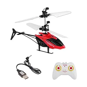Tpz RC Flying Helicopter Remote Control Toys with 3D Light Toys for Kids.(Multi Color)