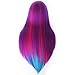Training Head Hairdressing Mannequin Manikin Doll Multicoloured 100% Synthetic Fiber Hair (Table Clamp Holder Included) ESACH2P