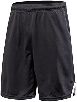 Findci Mens Comfortable Smooth Basketball Shorts - Running Sports Tight Pants (Black, XL)