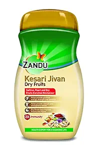 Zandu Kesari Jivan Dry Fruits ? Ayurvedic Immunity Booster for Adults and Elders, Builds Energy, Strength & Stamina, Strengthens Bones, Enriched Revitalizer, 450g