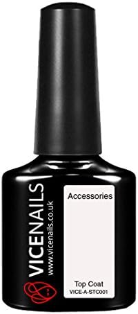 Standard Top Coat, for Vice Nails Gel Polish, 10ml Bottle