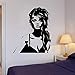 Produktbild Girl Silhouette Vinyl Wall Decal Bedroom Pretty Woman Beauty Fashion Salon Wall Room Decor Stickers Home Decoration  57x69 cm