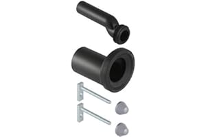 Geberit Anschlussset für Wand-WC, mit Befestigungsmaterial, etagiert: d=90mm, d1=45mm - Nr. 405.116.00.1