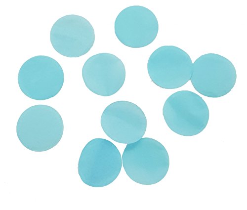 Papier Konfetti Punkte HELLBLAU ca. 2 cm, ca. 100 gr. Riesenkonfetti
