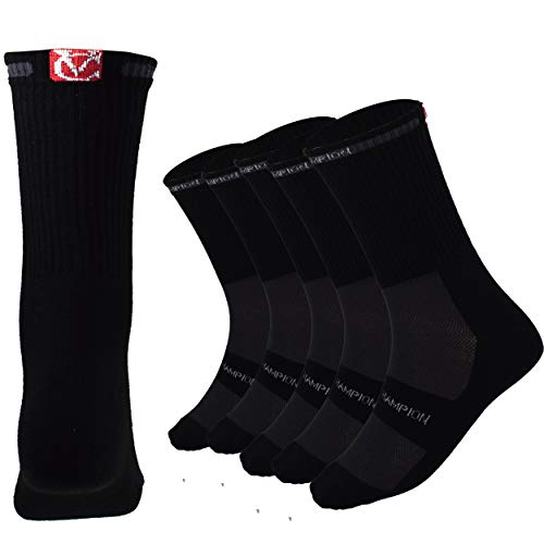 VeloChampion VC Wool Winter Cycling Socks - Pack of 3 Pairs (Black- UK 9-11/USA 10-12/ EU 43-45)