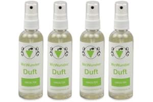 ‎WCWUNDER WcWunder WC Pure Toilettenduft, Toilettenparfüm, Geruchsblocker PET-Flasche (Green Tea, 4 x 100ml)