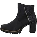 Normal Weite (Normal) Rieker Damen Herbst/Winter Stiefeletten, schwarz 00, 42 EU