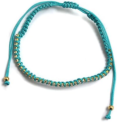 Gift Card Turquoise Cord and Captive Crystal Ladies Ankle Bracelet Anklet perfect for Beach Summer Festival Season Boho AN14