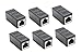 Produktbild HUACAM HCM62 RJ45 Koppler RJ45 Netzwerkkabelbuchse Buchse auf RJ45 Buchse, schwarz, 6er Pack
