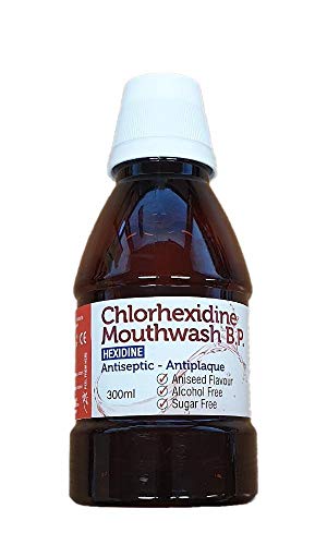 Chlorhexidine Gluconate Antiseptic Mouthwash Peppermint Flavour 300ml