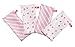 Cuski Super Soft Bamboo Muslins x 4 (Jolie Hearts)