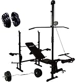 Rückenlehne: 4-fach verstellbar / Hantelablage: 6-fach verstellbar / Curlpult: 3-fach verstellbar