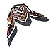 Housweety 1 Women Black & White Chain Pattern Square Beach Wrap Silk Scarf Shawl 88x88cm