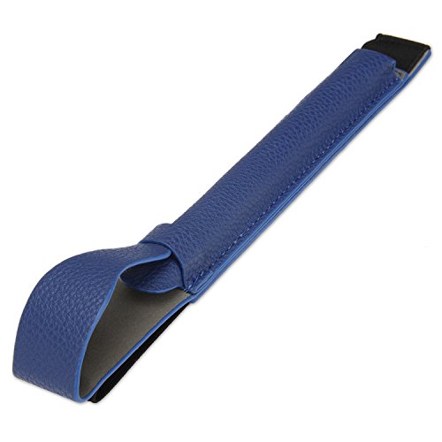 Apple Pencil hülle halter, SOCU Premium-PU Leder Bleistift Taschen Sleeve abnehmbare Beutel-Abdeckung für Apple-Bleistift für iPad Pro 9.7, 12.9 Zoll tiefblau - 5