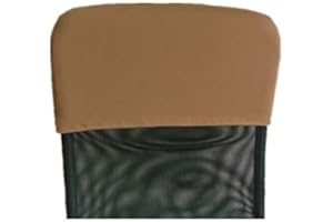 MoguGo Kopf Kissenbezug Rückenlehne Husse Stuhl Rückgehäuse Stuhl Rückenschutz (Kaffee, 28x48cm)