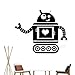 Produktbild jiushizq Baby Wandaufkleber Herz Roboter Für Kinderzimmer Aufkleber 3D Selbstklebende Vinyl Wandkunst Wandbilder Einzigartiges Geschenk Y 8 51x42 cm