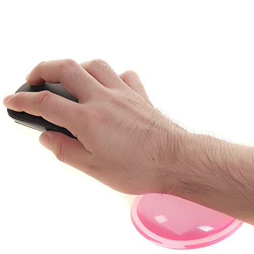 HIMRY weiche Handballenauflage Crystals Gel, Herz Form Gel Handgelenkauflage, Rutschfeste Fleckenresistente Silikon Flex Auflage, Pink, KXC5112 pink - 4