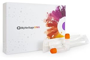 MyHeritage DNA Test Kit: Genetic Testing for Ancestry & Ethnicity Covering 2,114 Geographic Regions and DNA Matching to Relatives