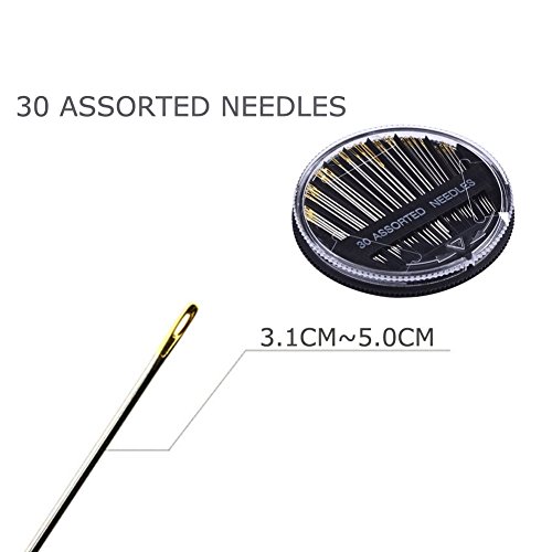 Candora® Nähgarn auf Spulen, Polyester, 30 Farben, 229 m je Spule, für alle Zwecke geeignet, 30pcs - 7